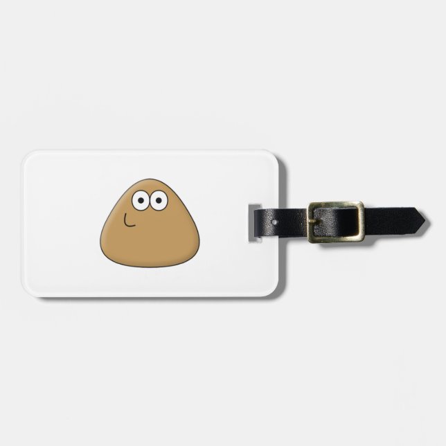 Happy Pou - Luggage Tag (Front Horizontal)