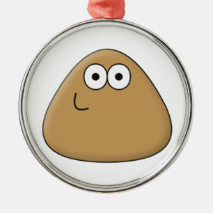 Happy Pou - Premium Round Ornament