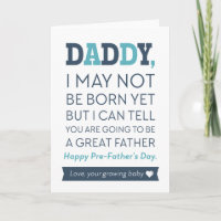 Happy Pre-Father's Day From Unborn Baby