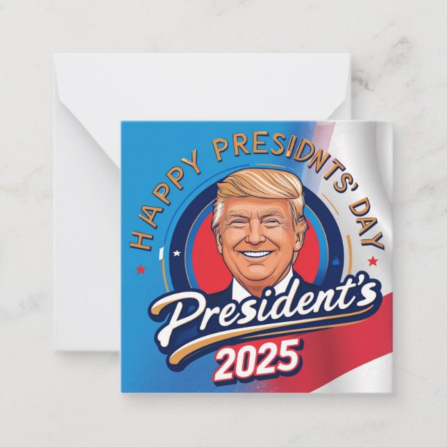 happy presidents day 2025 card (Front)