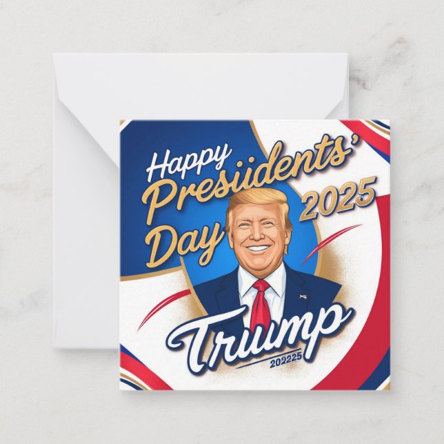 happy presidents day 2025 card (Front)