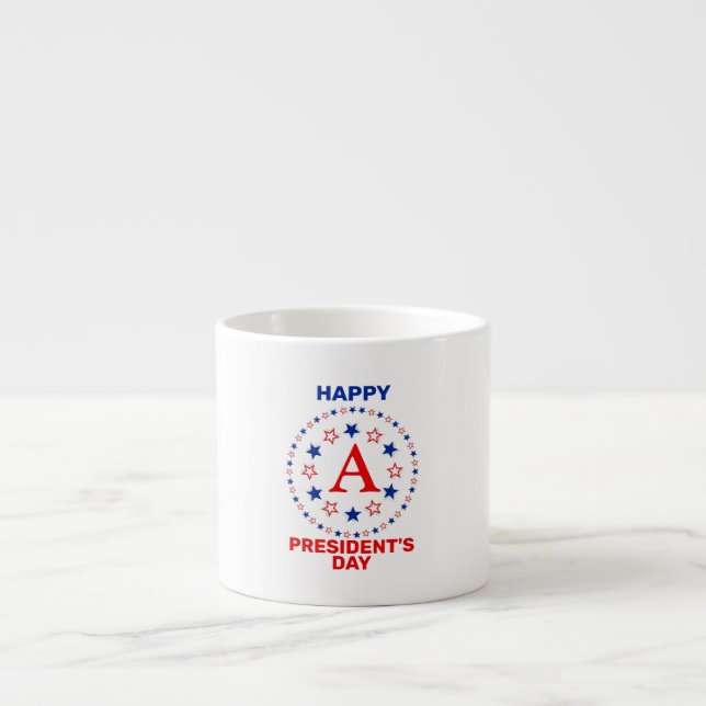 Happy President's day custom monogram Coffee Mug (Front)