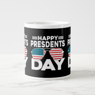 Happy presidents day gift, presidents day GIFT, Cl Large Coffee Mug
