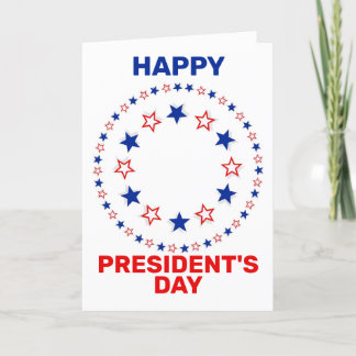 Happy President's day Holiday Card