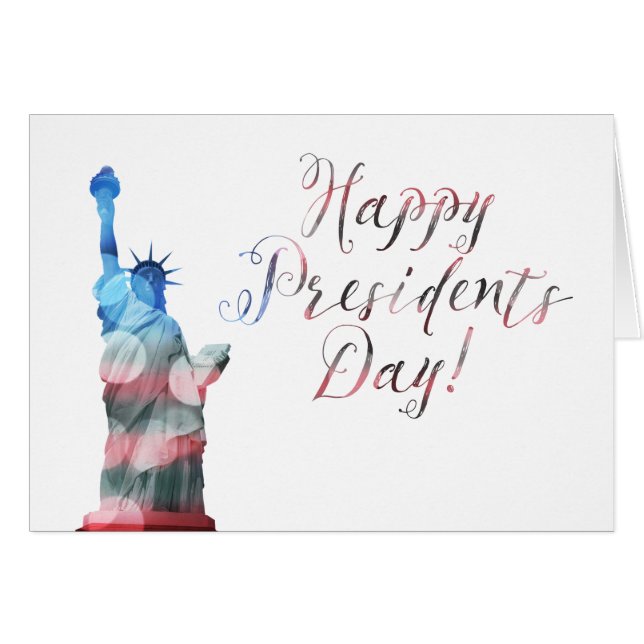 Happy Presidents Day liberty bokeh (Front Horizontal)