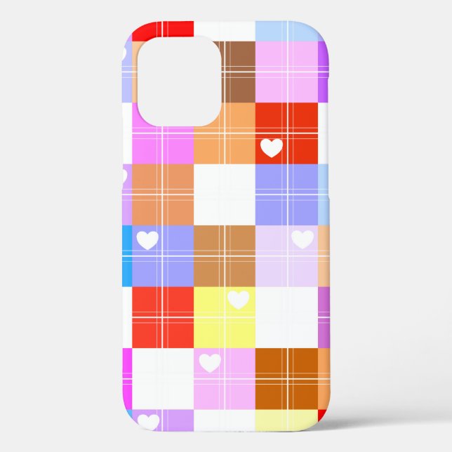 Happy - Pretty In Plaid 13 - iPhone Case (Back)