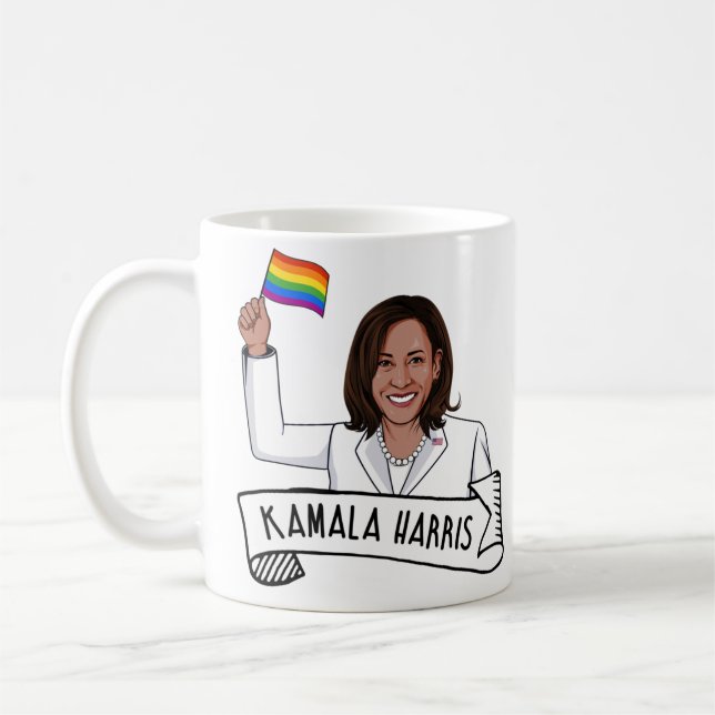 Happy Pride from Kamala Harris Coffee Mug (Left)