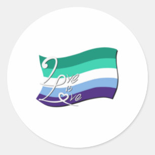 Happy Pride! Gay Flag Oversized Classic Round Sticker