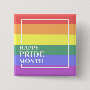 Happy Pride Month 15 Cm Square Badge