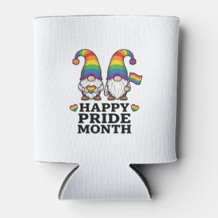 Happy Pride Month Gnome Vintage Rainbow Shirt_1 Can Cooler