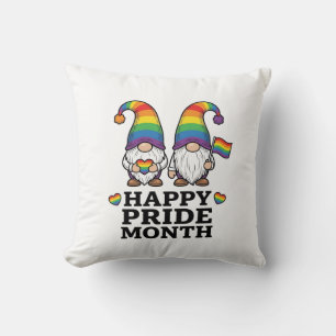 Happy Pride Month Gnome Vintage Rainbow Shirt_1 Cushion