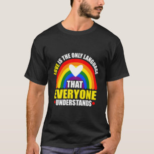 Happy Pride Month Rainbow Flag For Proud Ally T-Shirt