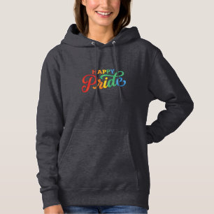 Happy Pride Vintage Rainbow Typography Shirt_1 Hoodie