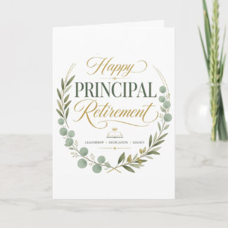 Happy Principal Retirement Gift Card