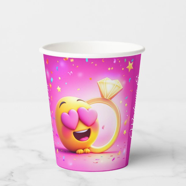 Happy Proposal Paper Cups (Front)