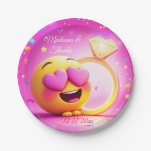 Happy Proposal Paper Plate