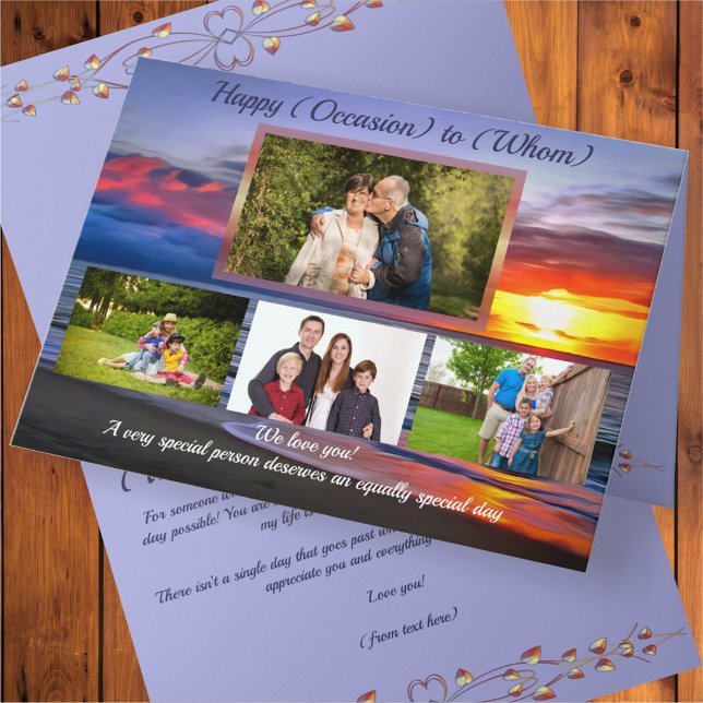 Happy Puerto Sunset 1739 Card (Creator Uploaded)