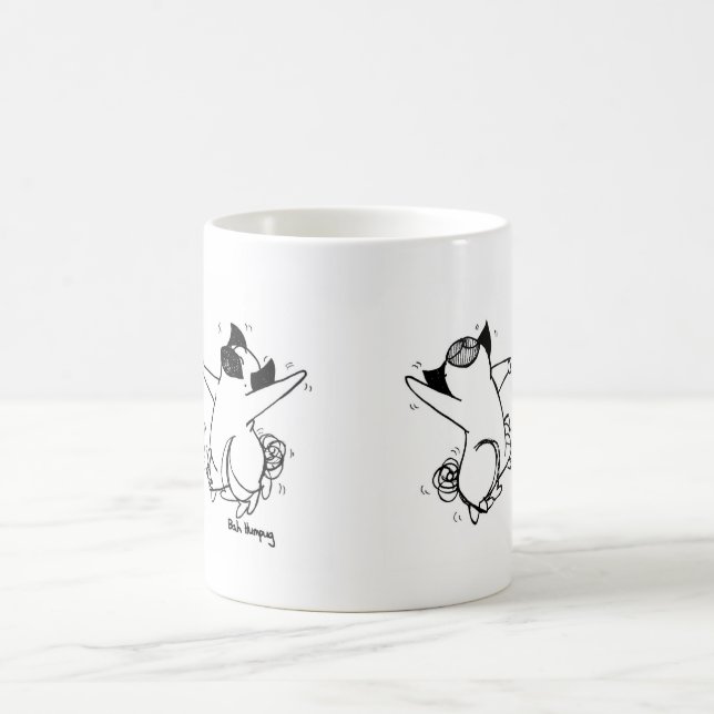 Happy Pug Dance Coffee Mug (Center)