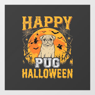Happy Pug Halloween Spooky Dog Design_1
