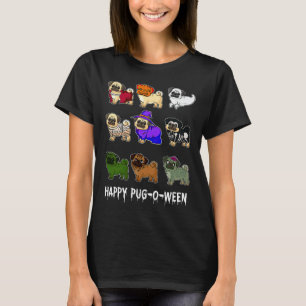 Happy Pug-o-ween Halloween Classic 878 T-Shirt