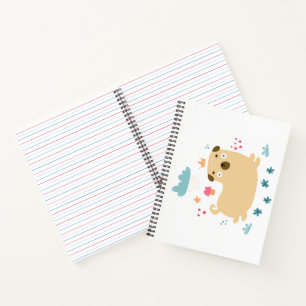 Happy Puggy Notebook