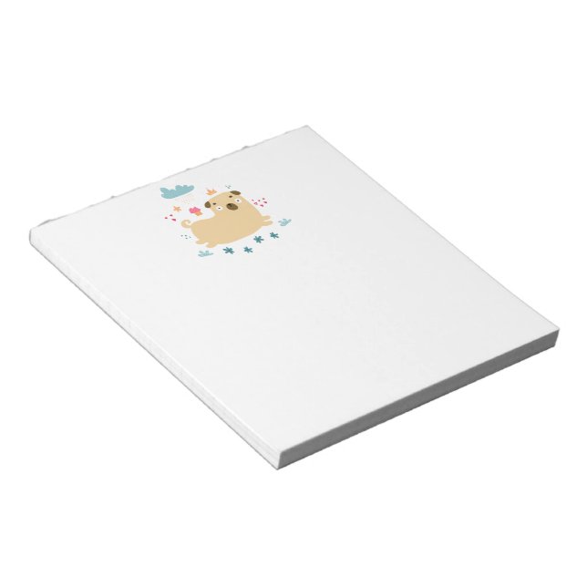 Happy Puggy Notepad (Angled)