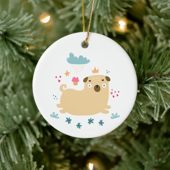 Happy Puggy Ornament (Tree)