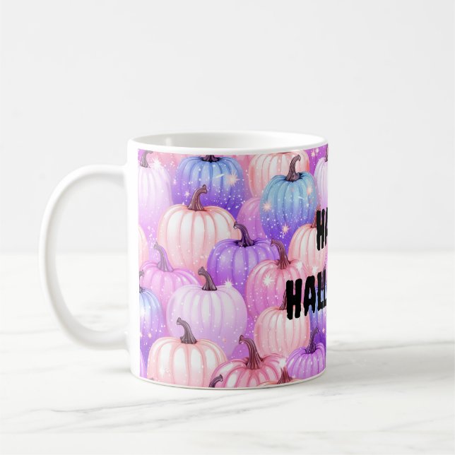 Happy Pumpkin Halloween Coffee Mug (Left)