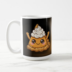 Happy Pumpkin Pie Slice Kawaii Coffee Mug