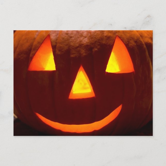Happy Pumpkin Postcard (Front)