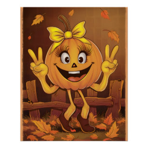 Happy pumpkin. poster