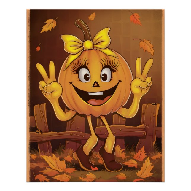 Happy pumpkin. poster (Front)
