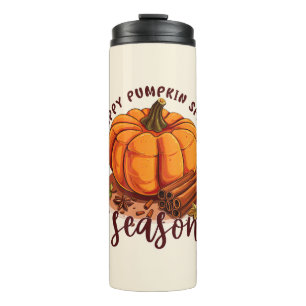 Happy Pumpkin Spice Season – Cosy Autumn Vibes Thermal Tumbler