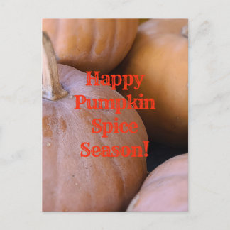 Happy Pumpkin Spice Season!  Postcard