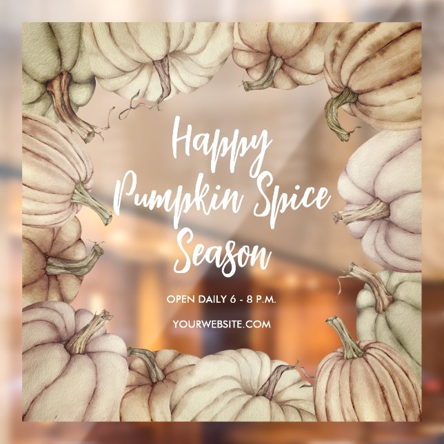 Happy Pumpkin Spice Window Cling (Sheet 2)