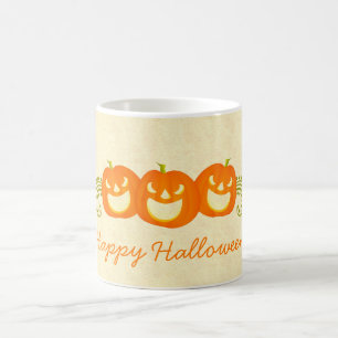 Happy Pumpkin Swirls Halloween Mug