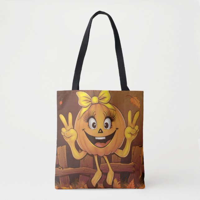 Happy pumpkin. tote bag (Front)