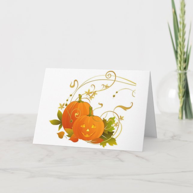 Happy Pumpkins Card (Front)