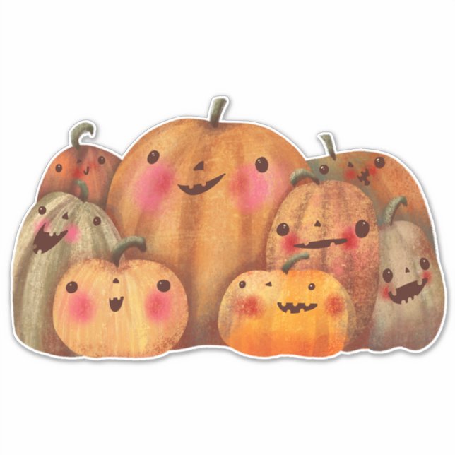 Happy Pumpkins  - Cute Halloween (Front)