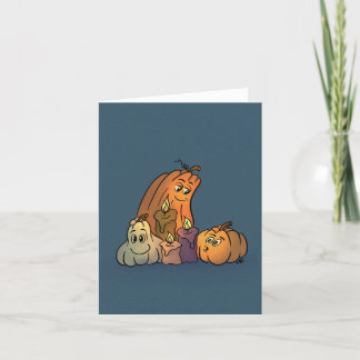 Happy Pumpkins with Candles Holiday Card