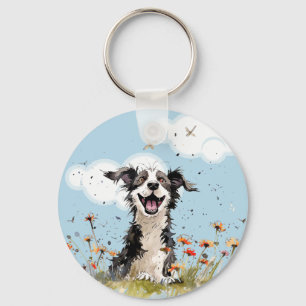 Happy Pup Key Ring