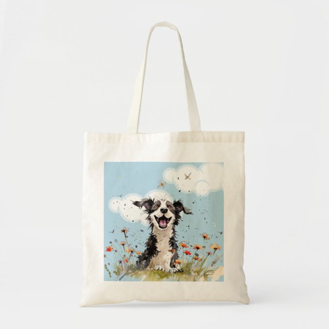 Happy Pup Tote Bag (Front)