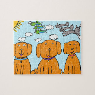 "Happy Puppies in the Sun" Puzzle