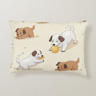 Happy puppy accent pillow 2