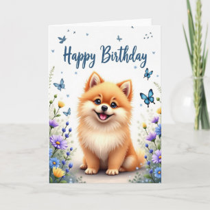 Happy Puppy Birthday Card