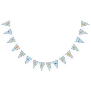 Happy Puppy, Boy, Let's Pawty, 1st Birthday  Bunting