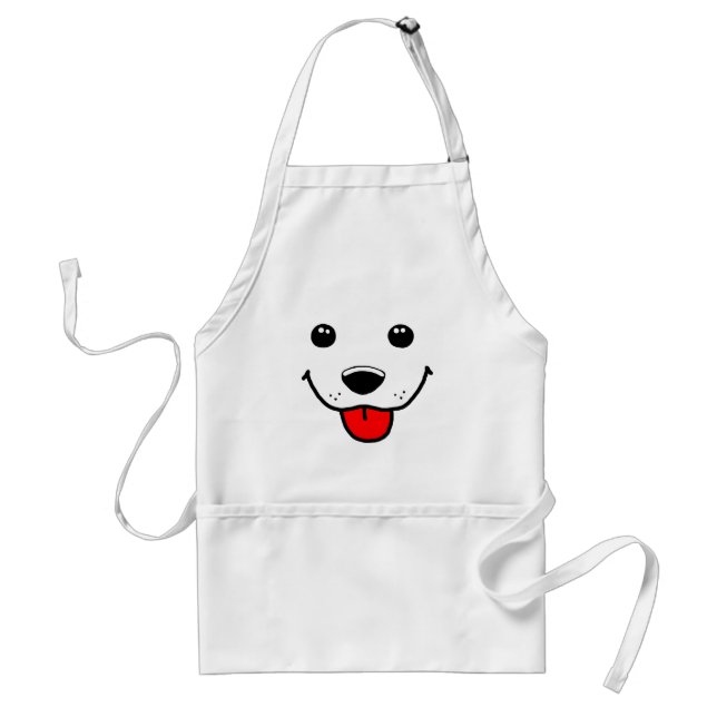 Happy Puppy Face Standard Apron (Front)