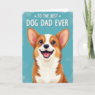 Happy Puppy Fathers Day Card