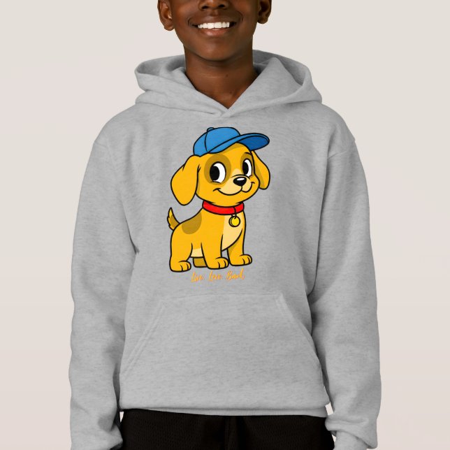 Happy Puppy in Blue Cap (Front)