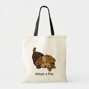Happy Puppy Pet Adoption Tote Bag
